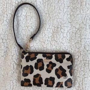 Coach Cheetah Print Wristlet
